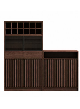 中古风靠墙一体博古架多宝阁