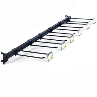 超市货架配件大全挂钩横梁挂衣杆侧网层板支架标价条所有多种配件