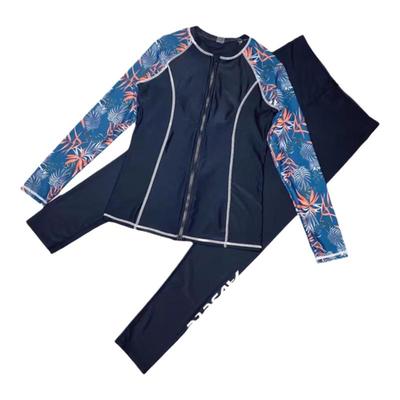 游泳衣高端高弹分体冲浪拉链女士