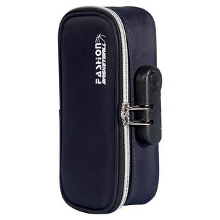 笔盒日系密码笔袋男小学生大容量三层女款文具盒女孩男孩高中初中生铅笔袋ins高颜值美式复古学生带锁笔袋