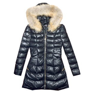 2025冬装新款女装PU皮羽绒棉衣中长款外套小个子修身韩版棉袄棉服