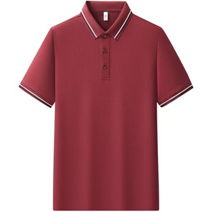 polo衫定制印logo工作服文化衫翻领工衣短袖t恤工服夏季纯棉订制