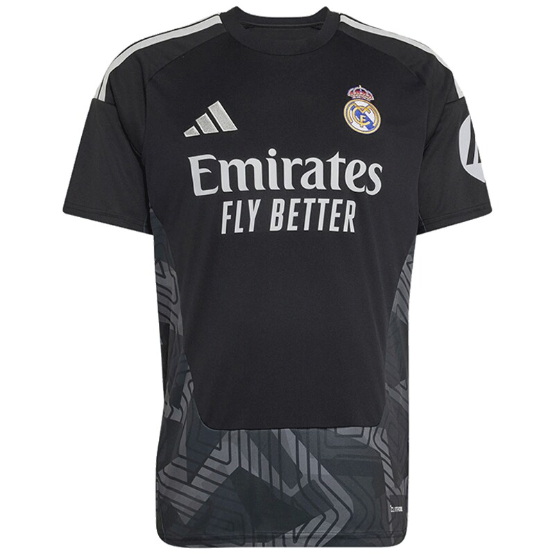 adidas阿迪达斯夏季男子皇马足球运动休闲圆领短袖T恤KC3988