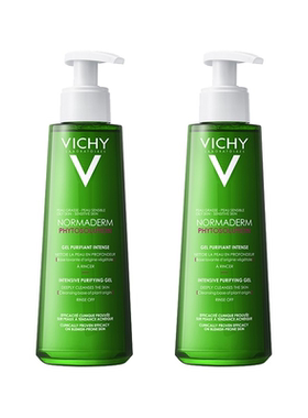 欧洲直邮Vichy薇姿净颜洁面膏啫喱温和深层清洁护肤400ml*2正品