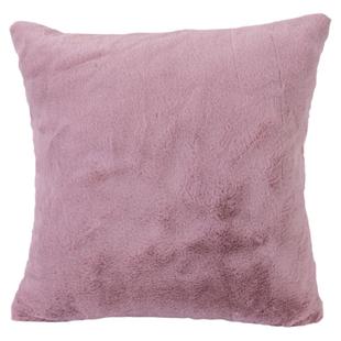 加密兔毛绒纯色抱枕套不含芯床头北欧飘窗靠枕套子客厅方沙发靠垫