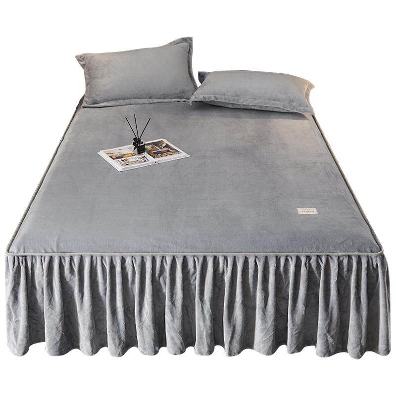 牛奶绒床裙冬季加绒2023新款