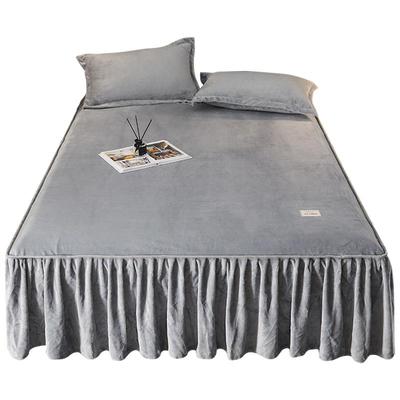 牛奶绒床裙冬季加绒2023新款