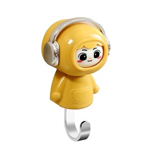 创意变脸墙壁钥匙挂钩免打孔入户玄关门口浴室卫生间可爱卡通粘钩