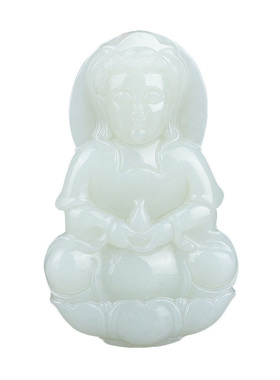 知了买二送一软白吊坠阿富汗玉蝉