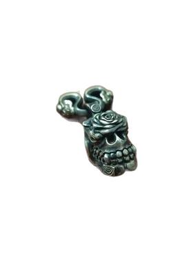 高山隆潮925纯银貔貅吊坠手工