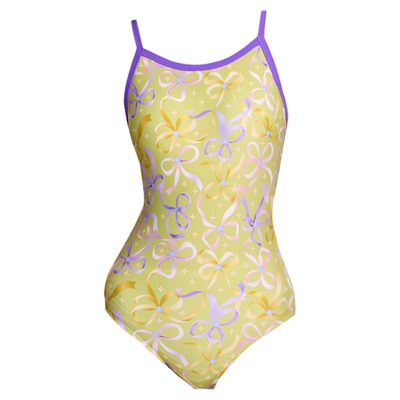 新款莫奈蝴蝶竞速泳衣女款