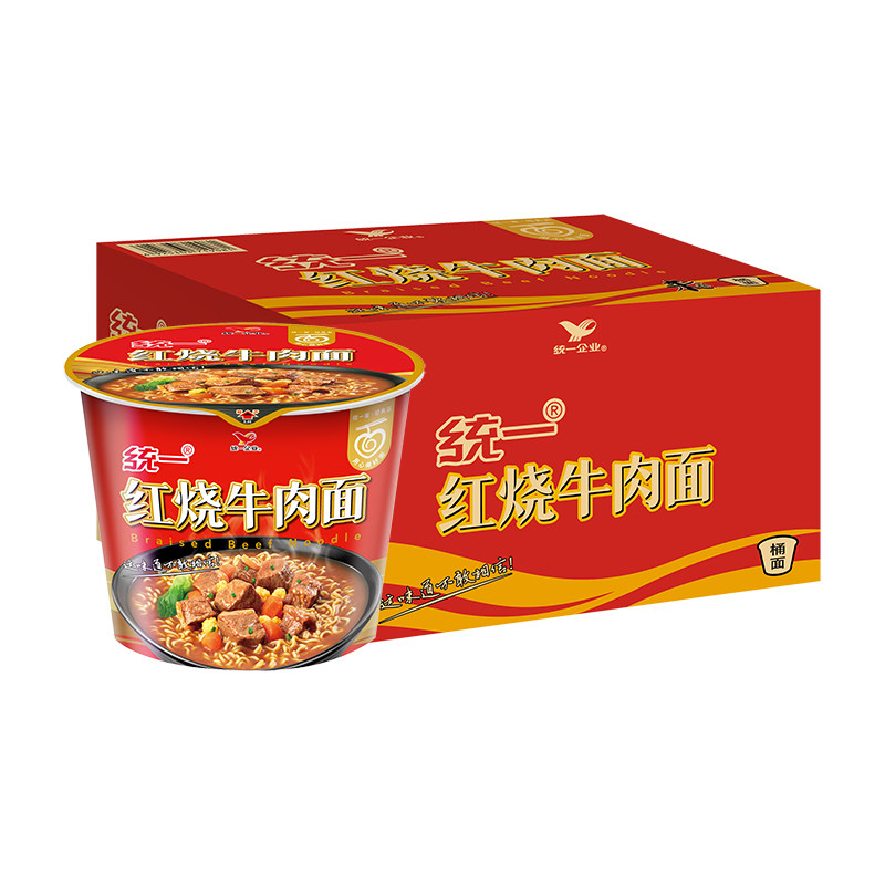 统一方便面来一桶红烧卤香藤椒香辣泡椒牛肉面鲜虾鱼板泡面桶装杯