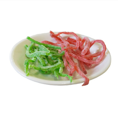 红绿丝果脯蜜饯月饼丝绿豆汤食用