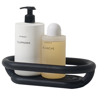 URFF DECO专利 卷卷肥皂盒浴室收纳篮系列置物盘托盘收纳筐黑白