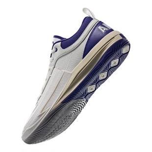 安踏锋芒1STYLE皮质氮科技男缓震球鞋防滑耐磨专业实战运动篮球鞋