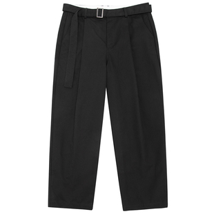 UrbanStandard日系复古宽松西装裤男秋季cityboy系带微锥休闲裤子