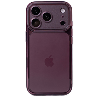 千久iphone18promax手机壳适用苹果18磨砂透明17pro软TPU硅胶套max镜头AI拍照键全包18pro磁吸防摔勃艮第酒红
