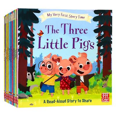 现货童话故事绘本10册My Very First Story Time英文原版绘本The Ugly Duckling丑小鸭灰姑娘三只小猪美人鱼 儿童英语启蒙认知