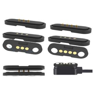 4pin2pin磁吸接头公母座黄铜充电触点弹簧顶针探针pogopin连接器