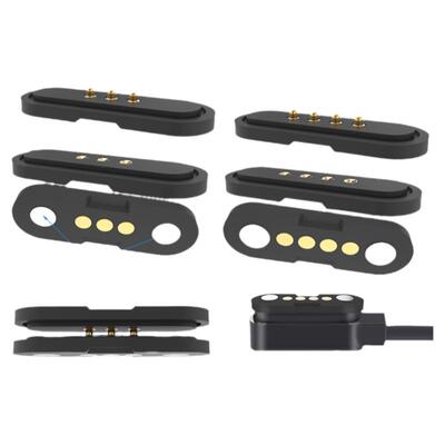 4pin2pin磁吸接头公母黄铜充电