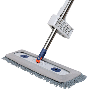 家用雪尼尔拖把平板干湿两用拖地神器加厚一拖净免手洗吸水刮水