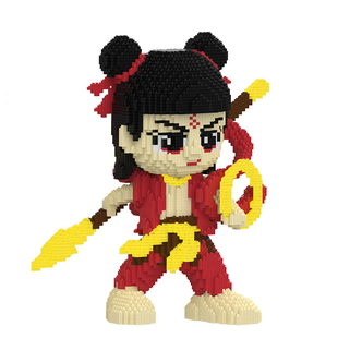 48C哪吒积木拼装玩具大颗粒立体摆件成人男女孩新年礼物