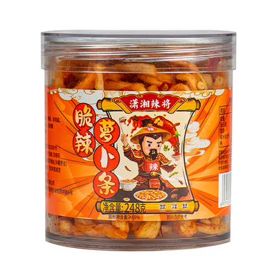 香辣脆萝卜干下饭菜开味萝卜条