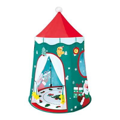 Hape流光雪屋圣诞帐篷加厚地垫