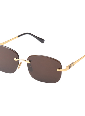 高颜值深茶墨镜东海水晶石头眼镜