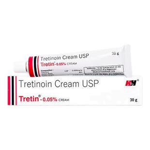 原装进口tretinoin维ia酸0.05%维甲酸乳膏祛痘改善痤疮湿疹30g/支