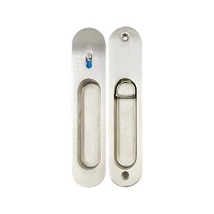 铝合金推拉门移门专用锁厨房厕所卫生间93老式暗装钩锁家用通用型