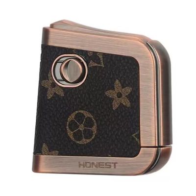 金属皮质弹射煤油打火机高颜值潮