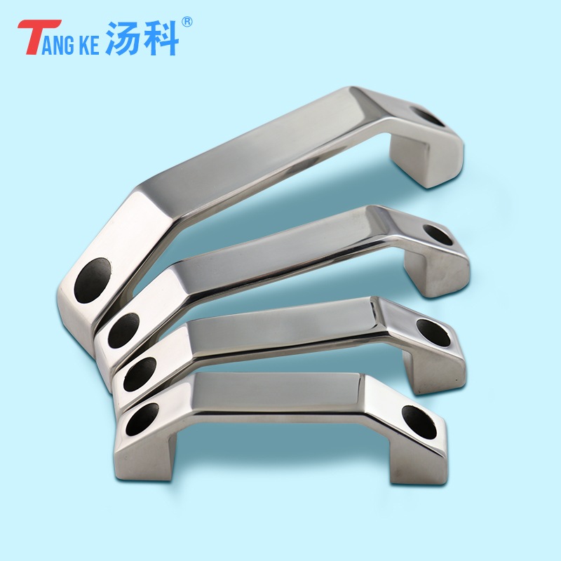 304不锈钢弓形斜角形方形拉手 明装加厚实心提手工业重型设备把手
