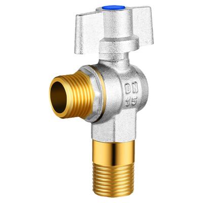 全铜大流量角阀球芯球阀冷热水燃气热水器专用水阀开关家用三角阀