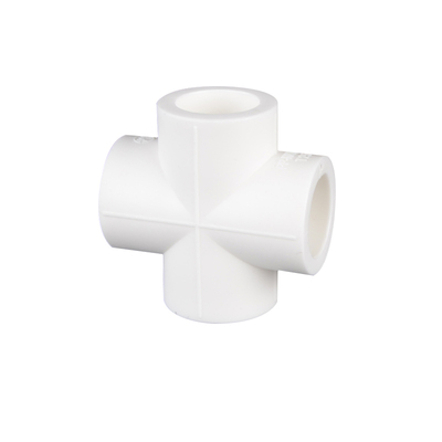 立体异型32/25等径直角十字三通