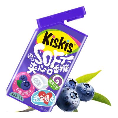kiskis情话抽纸口香糖泡泡糖果