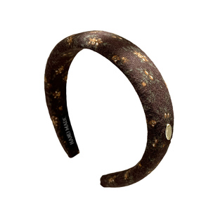 法式复古碎花发箍女高颅顶宽边头箍带齿防滑发卡秋冬百搭发捆发饰