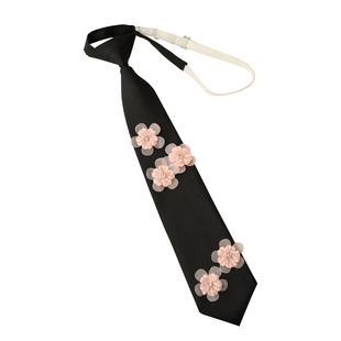 甜美花朵装饰领带女免打百搭文艺多色衬衫jk配饰优雅清新温婉时尚