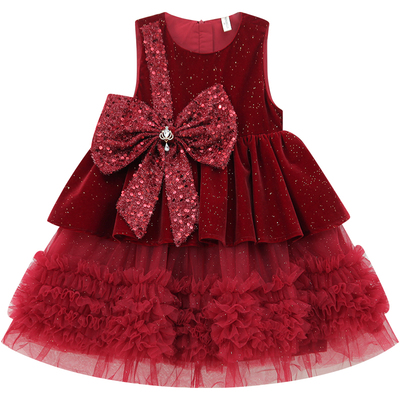 【甜心热红酒】丝绒蛋糕裙