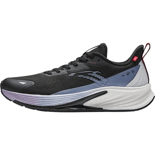 安踏火箭6代丨氮科技竞速跑鞋男2026新款防滑防水黑色体测运动鞋