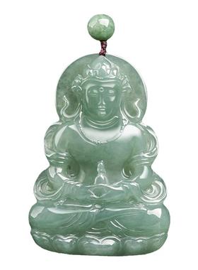 天然缅甸a货度母观音送男友吊坠