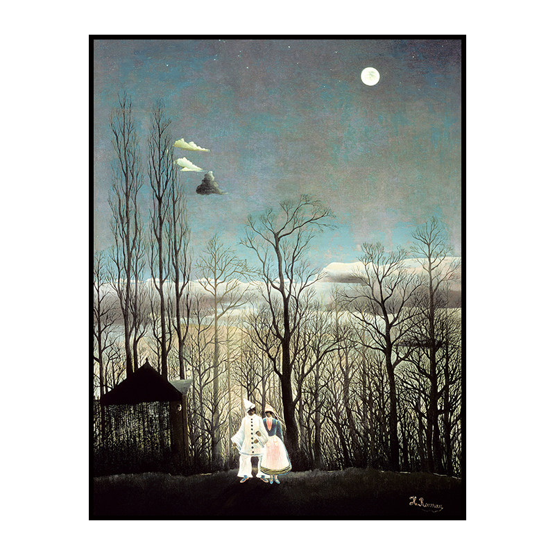 卢梭狂欢节之夜电表箱客厅装饰画