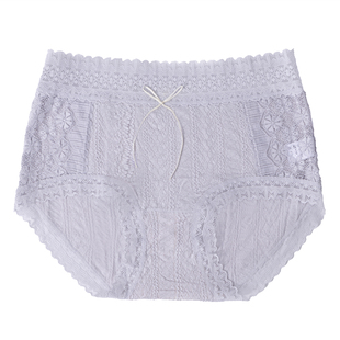 touchme法式蕾丝泡泡棉透气内裤女性感舒适软糯桑蚕丝抗菌裆3条装