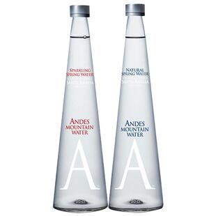 智利ANDES安第斯天然矿泉水250/500ml玻璃瓶矿泉水高端进口气泡水