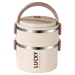 多层便当盒大容量双层不锈钢饭盒带盖上班族小学生便携密封餐盒