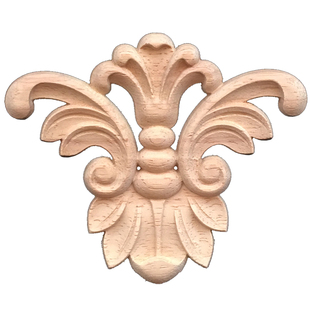 东阳木雕实木雕花木贴花木花片角花家具柜门装饰门心花镂空雕花板