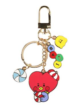 BT21金属钥匙扣亚克力钥匙圈硅胶