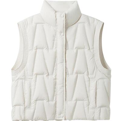 播商场同款休闲立领蓬松羽绒马夹女24冬季新款叠穿背心BDR4MD4116