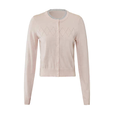 SMIIILE慵懒假两件圆领针织开衫