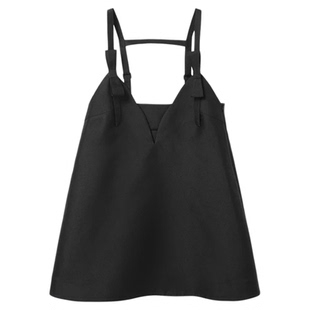 鸟撤柜剪牌 L570设计感小众联名款百搭夏女装蝴蝶结吊带连衣裙子